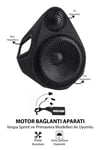 Honda Forza Uyumlu Bluetooth Hoparlör Seti 2021-2026 Siyah