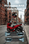 Honda Pcx Uyumlu Alüminyum Elcik 2020-2026 Cnc Titanyum