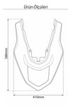 Honda Pcx Uyumlu Arka Sele V 2021-2026 Karbon Desen