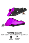 Honda Pcx Uyumlu Artçı Basamak 2021-2026 Cnc Mor