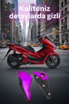 Honda Pcx Uyumlu Artçı Basamak 2021-2026 Cnc Mor