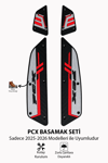 Honda Pcx Uyumlu Basamak Seti 2025-2026 Silikon V1 Kırmızı