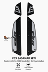 Honda Pcx Uyumlu Basamak Seti 2025-2026 Silikon Kırmızı1