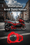 Honda Pcx Uyumlu Deniz Yıldızı Radyatör Koruması 2021-2026 Cnc Kırmızı