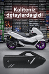 Honda Pcx Uyumlu Egzoz Koruma 2021-2026 Karbon Desen