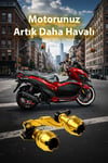 Honda Pcx Uyumlu Egzoz Koruma Takozu 2021-2026 Cnc Gold