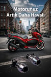 Honda Pcx Uyumlu Egzoz Koruma Takozu 2021-2026 Cnc Titanyum