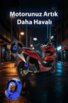 Honda Pcx Uyumlu Egzoz Ucu 2021-2026 Cnc Mavi