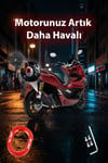 Honda Pcx Uyumlu Egzoz Ucu 2021-2026 Cnc Kırmızı
