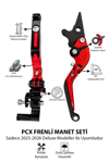 Honda Pcx Uyumlu El Frenli Manet 2025-2026 Cnc Kırmızı
