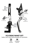 Honda Pcx Uyumlu El Frenli Manet 2025-2026 Cnc Gümüş