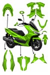 Honda Pcx Uyumlu Full Grenaj Seti 2025-2026 Yeşil