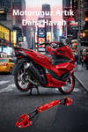 Honda Pcx Uyumlu Gidon Barı 2021-2024 Cnc Kırmızı