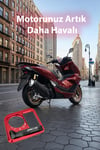 Honda Pcx Uyumlu Kontak Çerçevesi 2021-2026 Cnc Kırmızı1