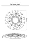 Honda Pcx Uyumlu Ön Disk 2021-2026 Cnc Gold1