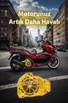Honda Pcx Uyumlu Pervaneli Radyatör Koruması 2021-2026 Cnc Gold