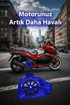 Honda Pcx Uyumlu Pervaneli Radyatör Koruması 2021-2026 Cnc Mavi