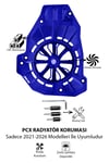Honda Pcx Uyumlu Pervaneli Radyatör Koruması 2021-2026 Cnc Mavi