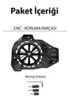 Honda Pcx Uyumlu Pervaneli Radyatör Koruması 2021-2026 Cnc Siyah