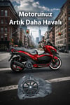 Honda Pcx Uyumlu Pervaneli Radyatör Koruması 2021-2026 Cnc Kırmızı