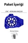 Honda Pcx Uyumlu Pervaneli Radyatör Koruması 2021-2026 Cnc Mavi