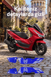 Honda Pcx Uyumlu Premium Basamak Seti V2 2025-2026 Cnc Mavi