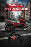 Honda Pcx Uyumlu Renkli Pervaneli Radyatör Koruması 2021-2026 Cnc Kırmızı