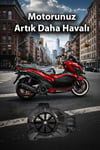 Honda Pcx Uyumlu Renkli Pervaneli Radyatör Koruması 2021-2026 Cnc Siyah