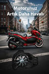 Honda Pcx Uyumlu Renkli Pervaneli Radyatör Koruması 2021-2026 Cnc Titanyum