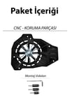 Honda Pcx Uyumlu Renkli Pervaneli Radyatör Koruması 2021-2026 Cnc Titanyum