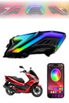 Honda Pcx Uyumlu RGB Arka Stop Ledi 2021-2024 Telefon Kontrollü