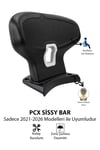 Honda Pcx Uyumlu Sisy Bar Sırt Dayama 2021-2026 Siyah1