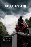 Honda Pcx Uyumlu Sport Tur Camı 2021-2024 Şeffaf