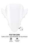 Honda Pcx Uyumlu Sport Tur Camı 2021-2024 Şeffaf