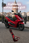 Honda Pcx ve Yamaha Nmax Uyumlu Yan Ayaklık Cnc Kırmızı