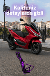 Honda Pcx ve Yamaha Nmax Uyumlu Yan Ayaklık Cnc Mor