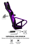 Honda Pcx ve Yamaha Nmax Uyumlu Yan Ayaklık Cnc Mor