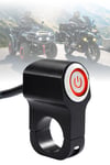 Işıklı Gidon Anahtarı Tek Fonksiyonlu Kırmızı LED Power Tuşlu Motosiklet Sis Farı Off Road Led Kontrol Switchi Gidon Bağlantılı Kablolu Demir Döküm Siyah Renk
