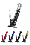 Universal Ayarlanabilir Motosiklet Yan Ayaklık 185-240 mm Cnc Montaj Setli Siyah Gümüş
