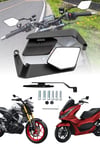 Universal Katlanabilir H2 V2 Motosiklet Aynası | Döküm Kasa Siyah
