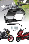 Universal Katlanabilir H2 V2 Motosiklet Aynası | Döküm Kasa Karbon