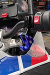 Universal Motosiklet Askı Aparatı Ayak 115mm Cnc Mavi