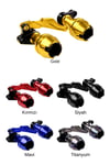 Universal Motosiklet Egzoz Koruma Takozu Cnc Gold