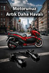 Universal Motosiklet Egzoz Koruma Takozu Cnc Siyah