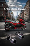 Universal Motosiklet Egzoz Koruma Takozu Cnc Titanyum