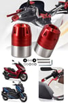 Universal Motosiklet Gidon Denge Topuzu Vidalı Cnc Kırmızı