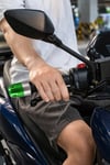 Universal Motosiklet Gidon Denge Topuzu Vidalı Cnc Yeşil