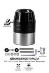 Universal Motosiklet Gidon Denge Topuzu Vidalı Cnc Siyah