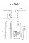 Universal Motosiklet Gidon Seti 22 mm Boru Çaplı Ayarlanabilir Cnc Turuncu