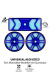 Universal Motosiklet Kedi Gözü Reflektör Seti Cnc Mavi